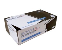 GLOVES4ALL Lékařské nitrilové rukavice modré S - 100ks