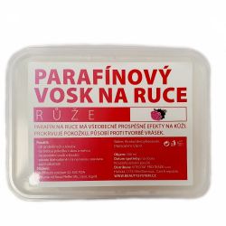 Kosmetický parafinový vosk 500 ml - růže